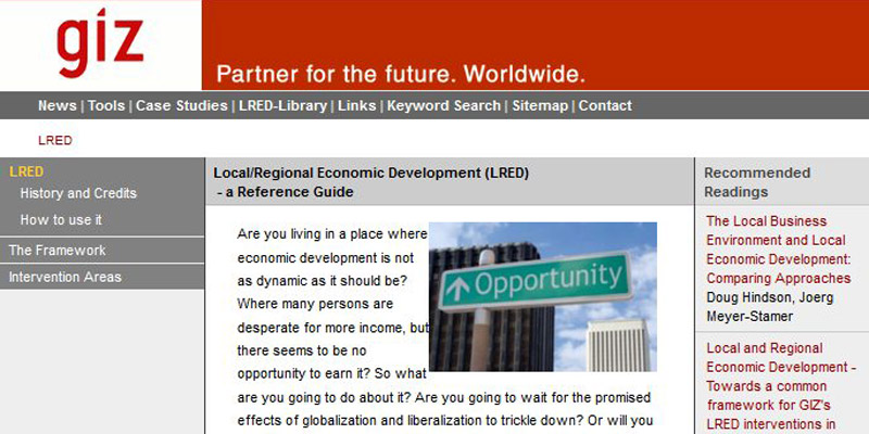 Local/Regional Economic Development (LRED)