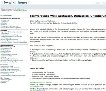 GIZ-Fachverbunde Wiki